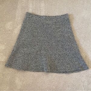 Loft Outlet Gray Elastic Waist A Line Skirt